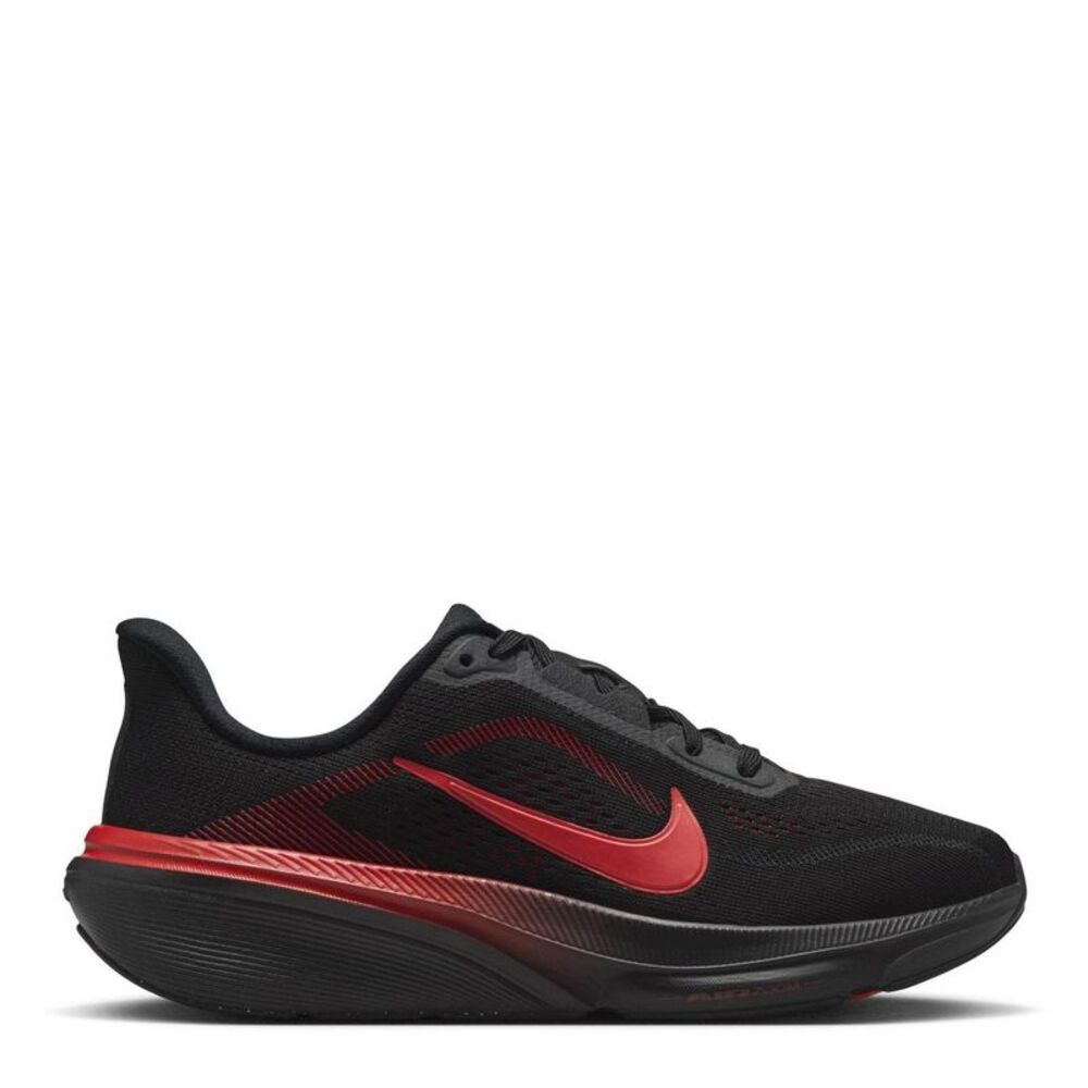 Nike Childrens/Kids Air Zoom Cushioned Running Shoes / Black/Red